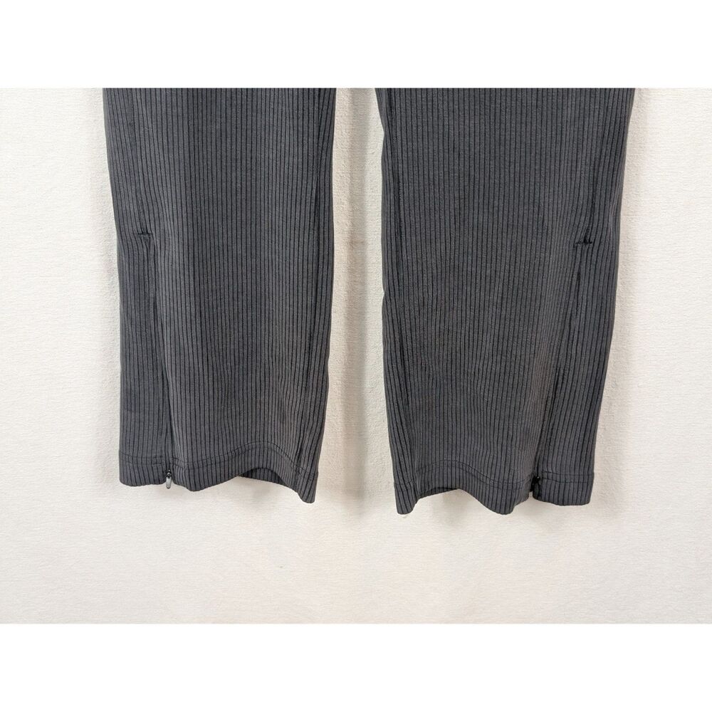 Lululemon Ribbed Softstreme Side Zip Pants Gray Women's Size 10 - Picture 4 of 13